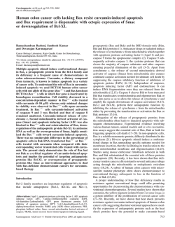 Human colon cancer cells lacking Bax resist