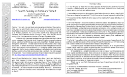 Current Week - St. John Chrysostom Parish