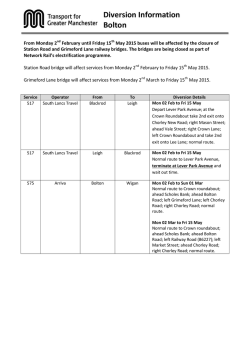 Diversion Information Bolton