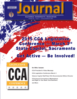 2015 CCA Legislative Conference &mdash; March 3rd