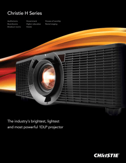 Christie H Series Brochure