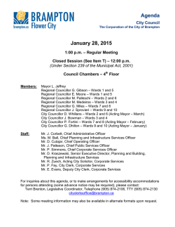 City Council Agenda for January 28, 2015