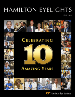 Hamilton EyEligHts - The University of Tennessee Health Science