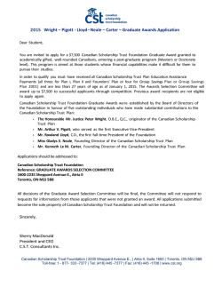 the application form. - Canadian Scholarship Trust Plan