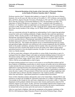 Professor Emeritus John T. Murdock