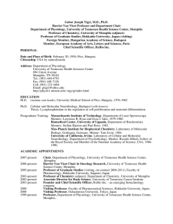 Full CV - The University of Tennessee Health Science Center