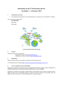 Information on the 2nd Performance Review Seychelles, 2