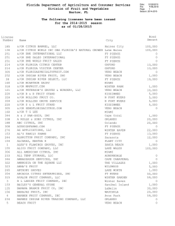 Florida Department of Agriculture and Consumer Services Division
