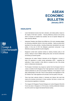 ASEAN - economic bulletin - January 2015.