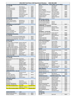 Department Directory - Twin Rivers Unified School District