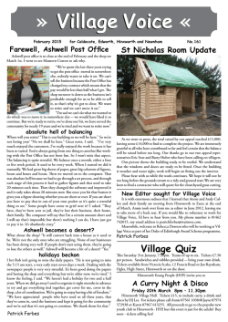February - Hinxworth and Edworth Village Website