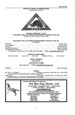 Sleepy Hollow German Shorthaired Pointer Club