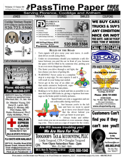 RULES OF THE ROAD 1. Turn signals will give away your next