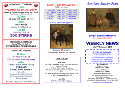 WEEKLY NEWS (pdf) - Bentham Auction Mart