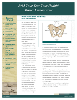 2015 Your Year Your Health! - Minser Chiropractic Clinic