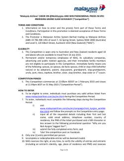 Terms and Conditions