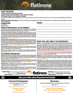 This Week - Flatirons Community Church