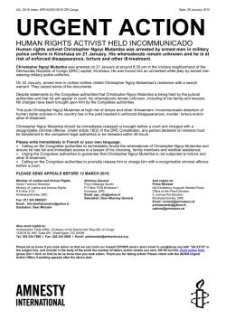 Human Rights Activist Held Incommunicado