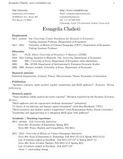 CV - Evangelia Chalioti