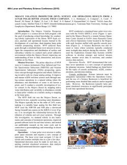 MOJAVE VOLATILES PROSPECTOR (MVP): SCIENCE AND