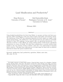 Land Misallocation and Productivity