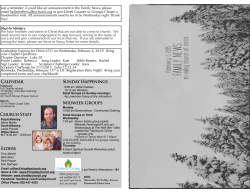 January 25, 2015 - Tri-Valley Church of Christ