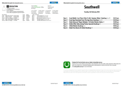 Southwell Printable Form Guide