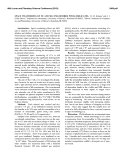 Space Weathering of Fe and Mg End