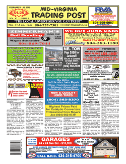 804-737-7301 - the Mid-Virginia Trading Post!