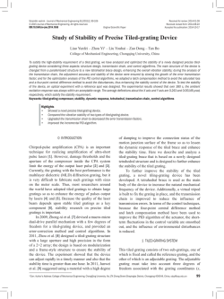 Study of Stability of Precise Tiled-grating Device