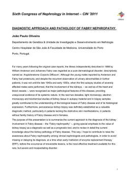 The Kidney Pathology of Fabry Disease