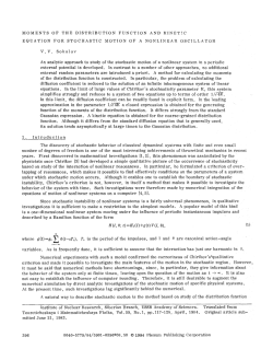 Moments of the distributio function and kinetic