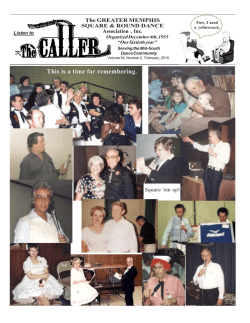 Caller 9-14 - Memphis Square and Round Dance
