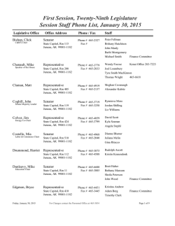 Session - Alaska State Legislature