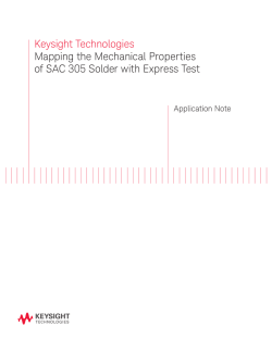 Mapping the Mechanical Properties of SAC 305 Solder