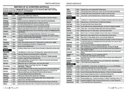 w.a. meetings list - february 2015