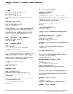 Clubs and Organizations - Camrose District Support Services