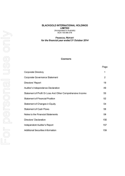 (m) sdn - Australian Securities Exchange