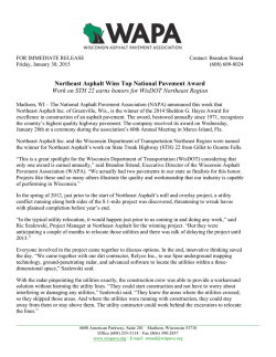 Wisconsin Asphalt Pavement Association.