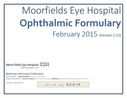 Ophthalmic formulary - February 2015