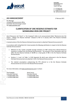For personal use only - Australian Securities Exchange