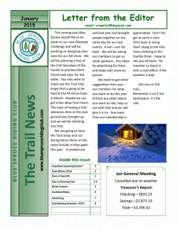 The Trail New s - Blue Spruce Riding Club
