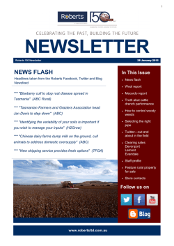 NEWSLETTER