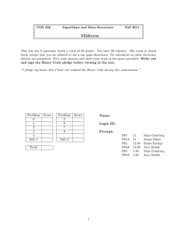 Midterm: Fall 2011 - Princeton University