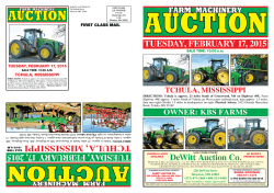 Flyer - DeWitt Auction Company