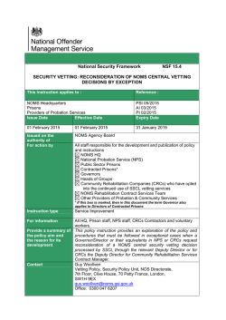 reconsideration of noms central vetting decisions by exception