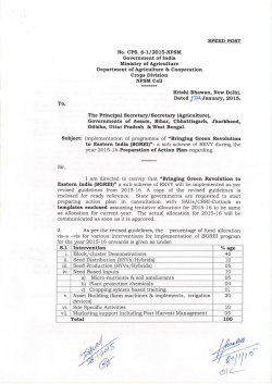 Preparation of Action Plan-regarding. Dated : 02 Feb,2015