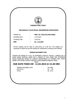 Hiring Of 4 Nos.Of Different Capacity Trucks