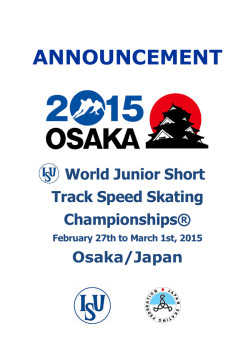 ANNOUNCEMENT - ShorttrackOnLine.info