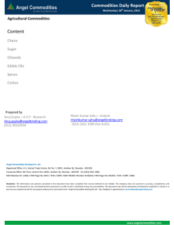 Commodities Daily Report